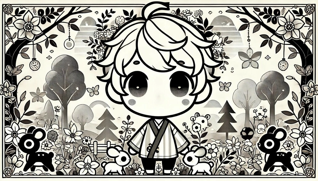 DALLE2024-07-1511.13.12-Ablack-and-whitestylizedhorizontalimageofacuteanimecharacterwithshortfluffybluehairandasimpleadorableoutfit.Thecharacterissu-ezgif.com-webp-to-jpg-converter.jpg.webp