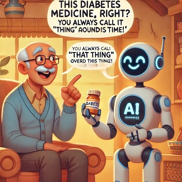 DALL·E 2024-12-30 12.13.25 - A cute and humorous illustration of an older man (with a cheerful and expressive face) speaking to a friendly AI robot in a cozy living room. The man  copy.jpg.webp